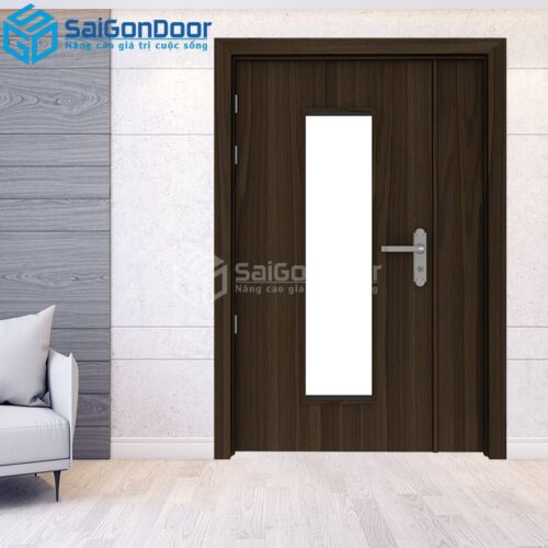Cửa Gỗ HDF Laminate 2P1G1-MDFL-SGD