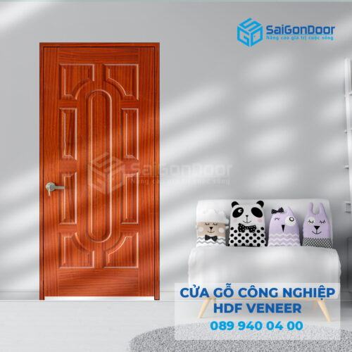 Cửa Gỗ HDF Veneer 18-Sapele-SGD