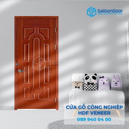 Cửa Gỗ HDF Veneer 19-sapele-SGD