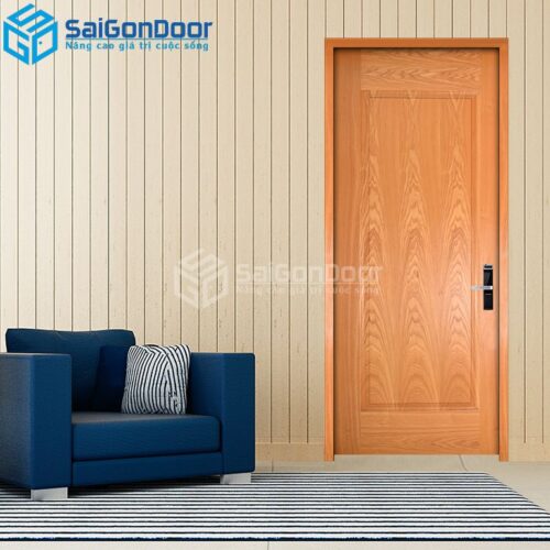 Cửa Gỗ HDF Veneer 1B oak Sồi-HDFV-SGD