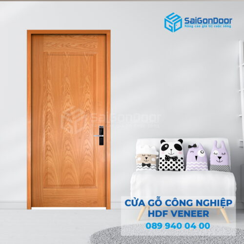 Cửa Gỗ HDF Veneer 1B oak Sồi-SGD