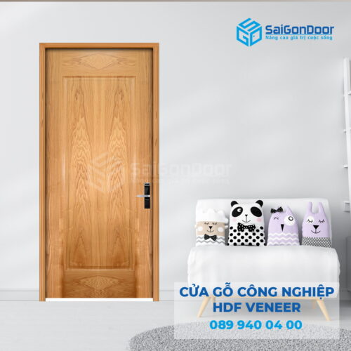 Cửa Gỗ HDF Veneer 1B Sồi-SGD