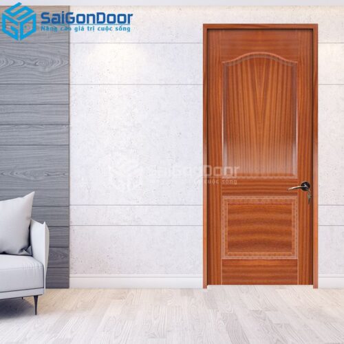 Cửa Gỗ HDF Veneer 2A-sapele 2-HDFV-SGD