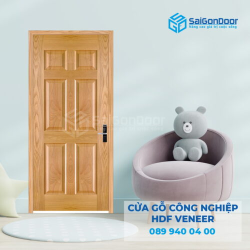 Cửa Gỗ HDF Veneer 6A-ASH 3-SGD
