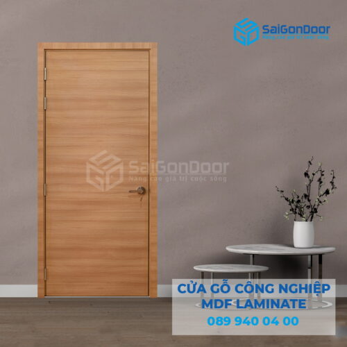 Cửa Gỗ MDF Laminate P1 van ngang 1-SGD